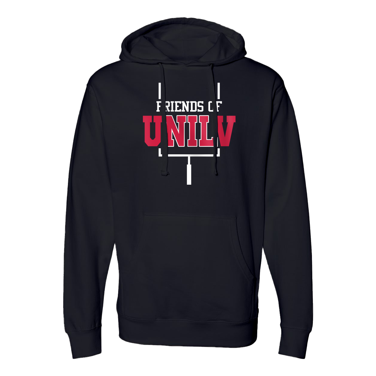 Friends of UNILV Men's Football Hoodie (Black)